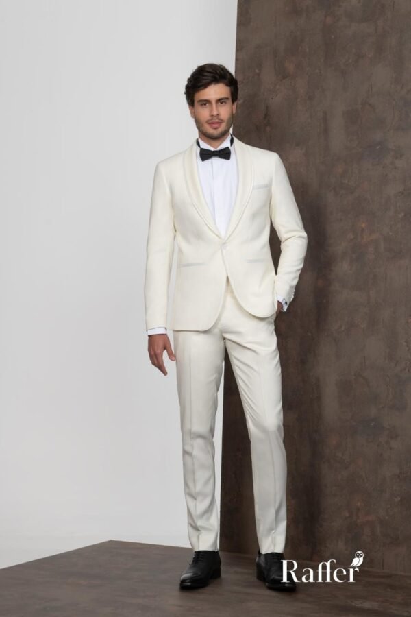 Terno Raffer – Slim Fit Off-White